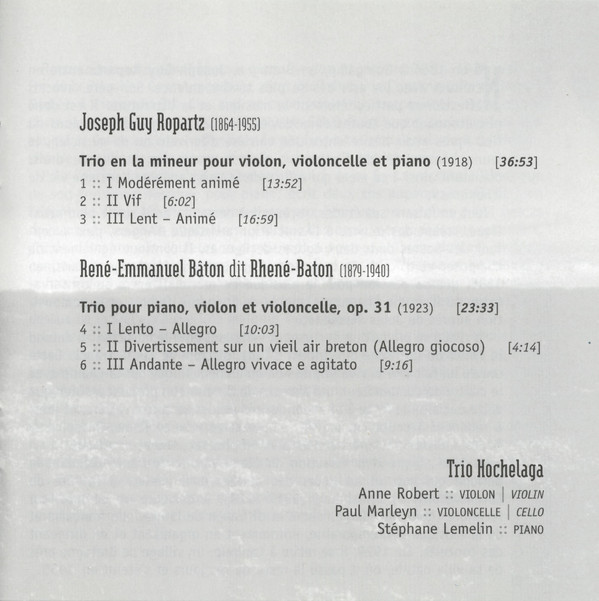 Ropartz*, Rhené-Baton / Trio Hochelaga-3
