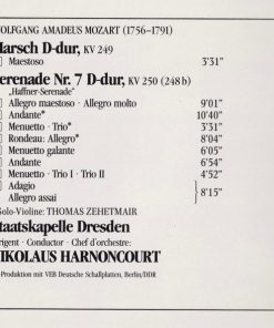 Mozart* - Thomas Zehetmair, Staatskapelle Dresden, Nikolaus Harnoncourt-4