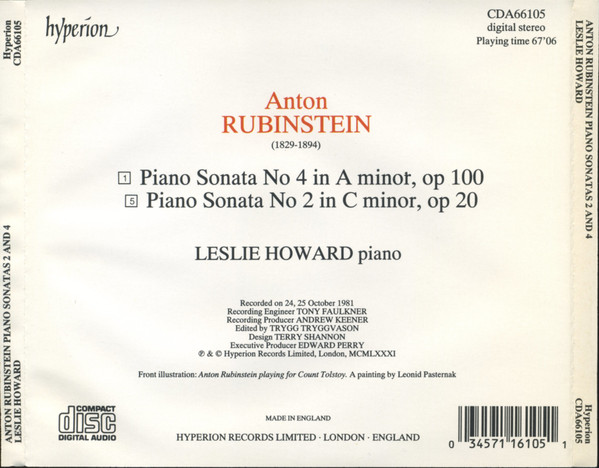 Anton Rubinstein, Leslie Howard-1