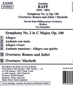 Joachim Raff* - Slovak State Philharmonic Orchestra (Košice)*, Urs Schneider-1