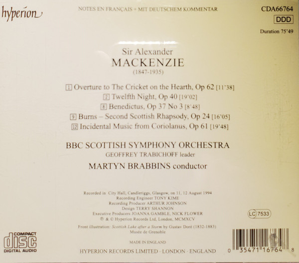 Alexander Mackenzie*, BBC Scottish Symphony Orchestra / Martyn Brabbins-3
