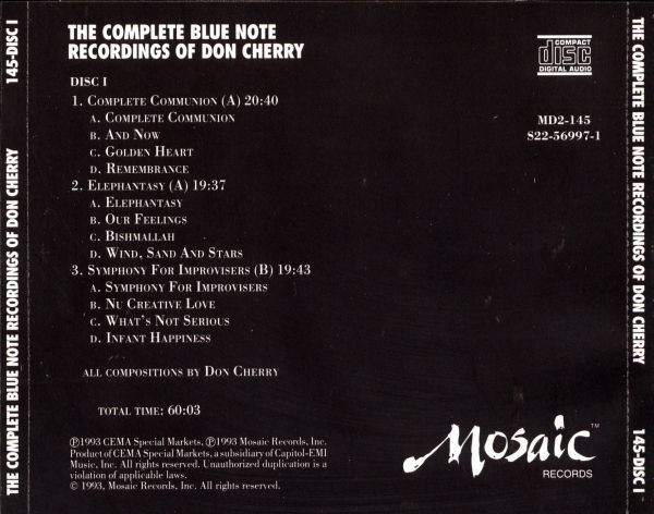 Don Cherry - The Complete Blue Note Recordings Of Don Cherry (2xCD, RE + Box, Comp, Ltd, Num) (Near Mint (NM or M-)) - Image 2