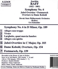 Joachim Raff*, Slovak State Philharmonic Orchestra (Košice)*, Urs Schneider-1