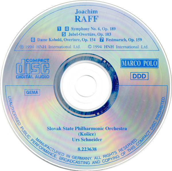 Joachim Raff*, Slovak State Philharmonic Orchestra (Košice)*, Urs Schneider-2