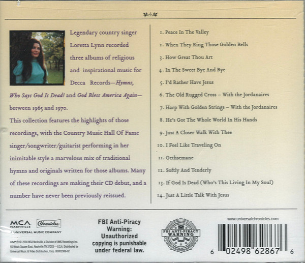 Loretta Lynn - The Gospel Spirit (CD, Comp, RM) (Mint (M)) - Image 2