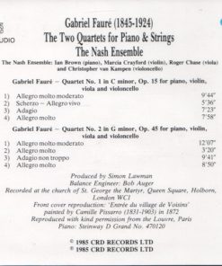 Gabriel Fauré - The Nash Ensemble-1