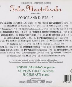 Mendelssohn* - Sophie Daneman, Nathan Berg, Eugene Asti-1