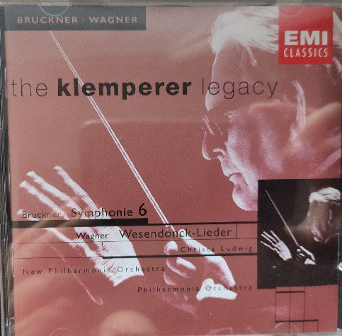 Bruckner*, Wagner* - Otto Klemperer, Christa Ludwig - Symphonie 6 / Wesendonck-Lieder (CD, Comp, RM) (Near Mint (NM or M-))