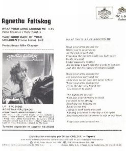 Alternative view of Agnetha Fältskog - Wrap Your Arms Around Me (7", S/Sided, Promo) (Very Good Plus (VG+))