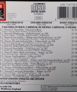 Johann Strauss II* · Josef Strauss* · Eduard Strauss* — Wiener Johann Strauss Orchester*, Willi Boskovsky-1