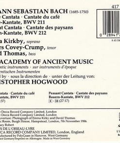 Johann Sebastian Bach - Emma Kirkby • David Thomas (9) • The Academy Of Ancient Music • Christopher Hogwood-1