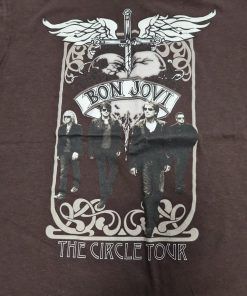 BON JOVI - "The Circle" BROWN TOUR T-SHIRT M