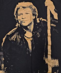 BON JOVI - "Backstage With JBJ" BLACK & GOLD T-SHIRT M