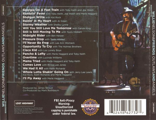 Willie Nelson & Friends* - Outlaws And Angels (CD, Album) (Mint (M)) - Image 2
