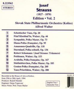 Josef Strauss* - Slovak State Philharmonic Orchestra, Košice / Alfred Walter-1