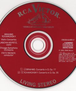 Brahms* / Tchaikovsky*, Heifetz*, Chicago Symphony*, Reiner*-2