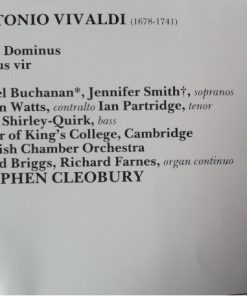Vivaldi*, Isobel Buchanan, Jennifer Smith (3), Helen Watts, Ian Partridge, John Shirley-Quirk, King's College Choir, Cambridge*, English Chamber Orchestra, Stephen Cleobury-2