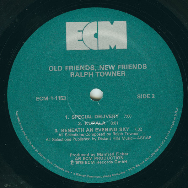 Ralph Towner - Old Friends, New Friends (LP, Album) (Very Good Plus (VG+)) - Image 4
