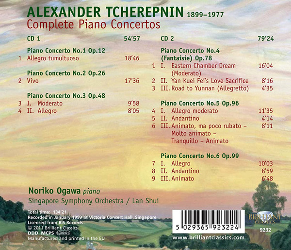 Alexander Tcherepnin, Noriko Ogawa, Singapore Symphony Orchestra, Lan Shui-1