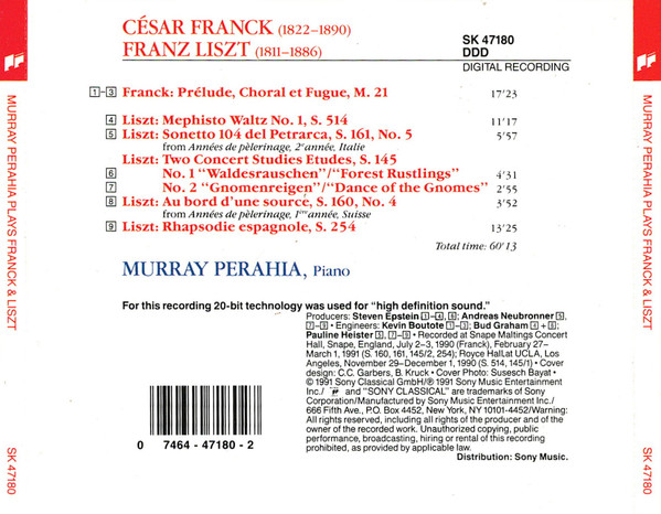 Murray Perahia Plays Franck* & Liszt*-3