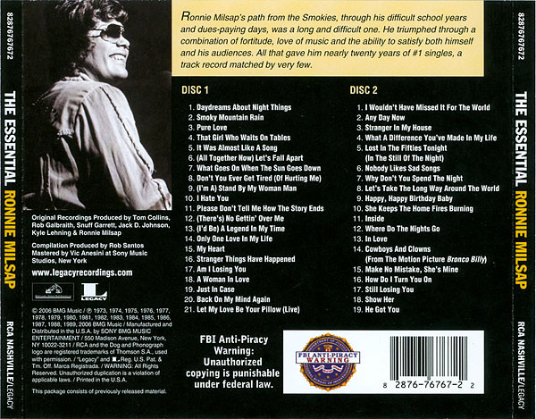 Ronnie Milsap - The Essential Ronnie Milsap (2xCD, Comp, RM) (Mint (M)) - Image 2