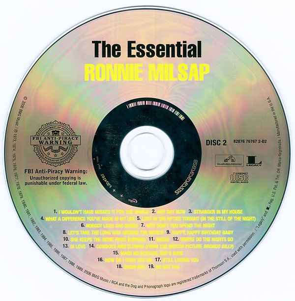 Ronnie Milsap - The Essential Ronnie Milsap (2xCD, Comp, RM) (Mint (M)) - Image 4