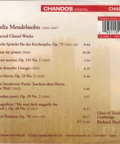 Mendelssohn* - Choir Of Trinity College, Cambridge*, Richard Marlow-1