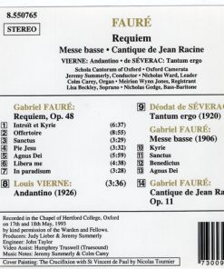 Fauré*, Vierne*, de Séverac*, Lisa Beckley, Nicholas Gedge, Schola Cantorum of Oxford, Oxford Camerata, Jeremy Summerly-4