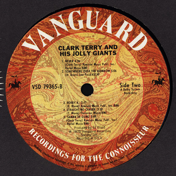 Clark Terry And His Jolly Giants - Clark Terry And His Jolly Giants (LP, Album) (Very Good Plus (VG+)) - Image 4