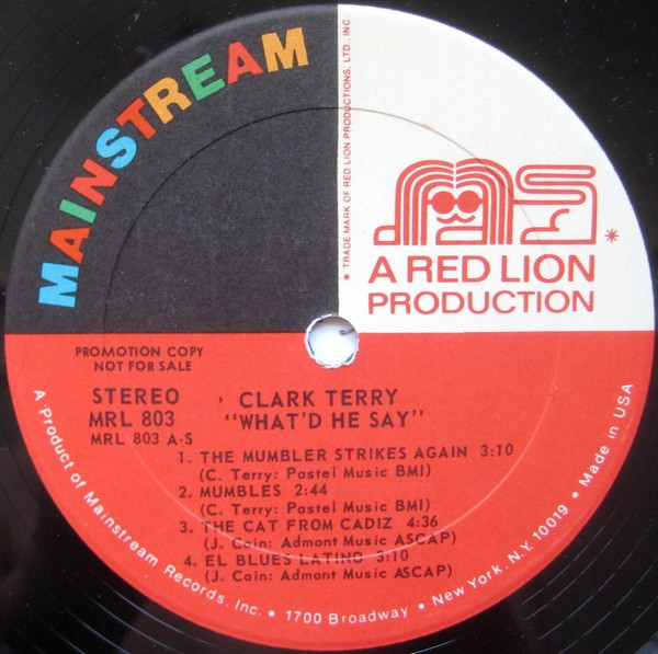 Clark Terry - What'd He Say (2xLP, Comp, Promo) (Very Good Plus (VG+)) - Image 5