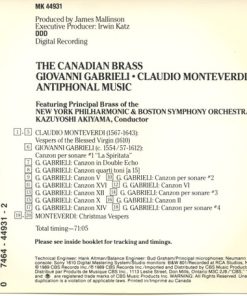 Canadian Brass* - Gabrieli*, Monteverdi*-1