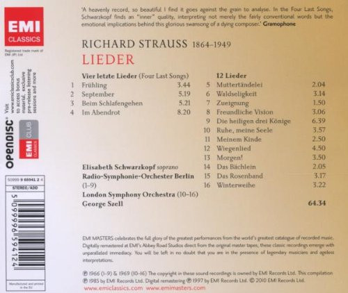 Richard Strauss - Elisabeth Schwarzkopf, George Szell, Radio-Symphonie-Orchester Berlin, London Symphony Orchestra-1