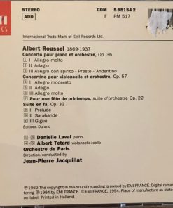 Roussel*, Danielle Laval . Albert Tetard, Orchestre De Paris, Jean-Pierre Jacquillat-1