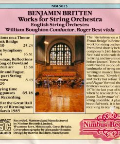 Benjamin Britten, English String Orchestra, William Boughton, Roger Best-1