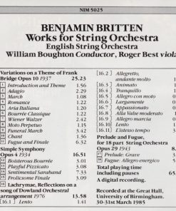 Benjamin Britten, English String Orchestra, William Boughton, Roger Best-4