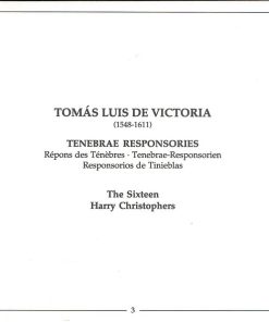 Tomás Luis De Victoria - The Sixteen, Harry Christophers-1