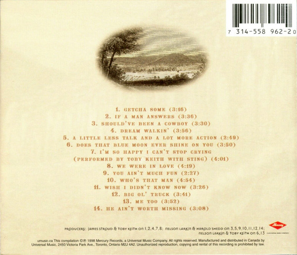 Toby Keith - Greatest Hits Volume One (CD, Comp, RE) (Mint (M)) - Image 2