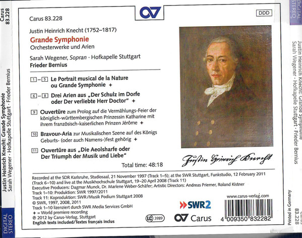 Justin Heinrich Knecht, Sarah Wegener, Hofkapelle Stuttgart, Frieder Bernius-5