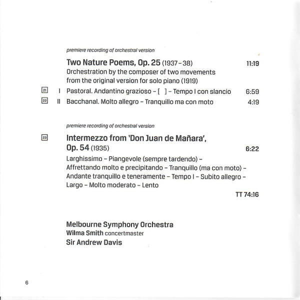 Sir Eugene Goossens, Melbourne Symphony Orchestra, Sir Andrew Davis*-4