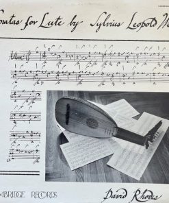 David Rhodes - Sonatas for Lute by Sylvius Leopold Weiss (LP, Album) (Near Mint (NM or M-))
