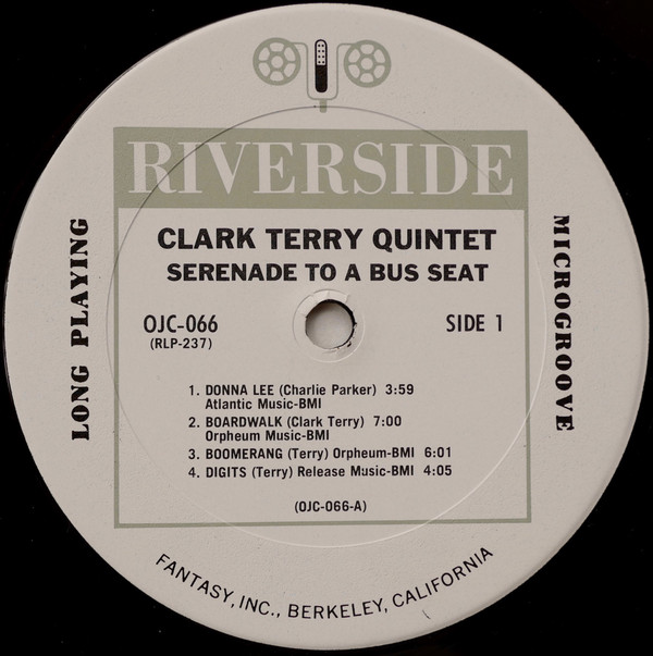 Clark Terry Quintet - Serenade To A Bus Seat (LP, Album, RE) (Near Mint (NM or M-)) - Image 3