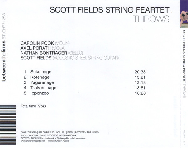 Scott Fields String Feartet - Throws (CD, Album) (Near Mint (NM or M-)) - Image 2
