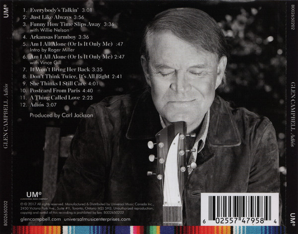 Glen Campbell - Adiós (CD, Album, Enh) (Mint (M)) - Image 2