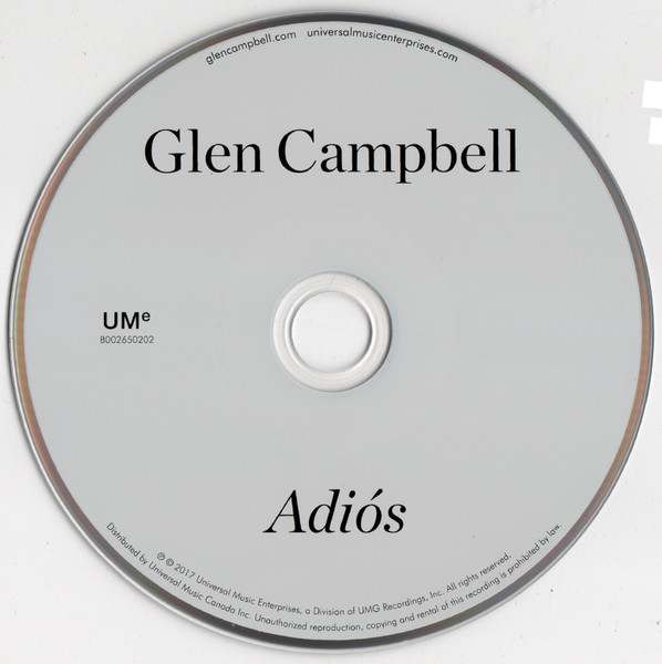 Glen Campbell - Adiós (CD, Album, Enh) (Mint (M)) - Image 3