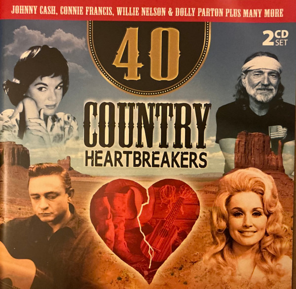 Various - 40 Country Heartbreakers (2xCD, Comp) (Mint (M))