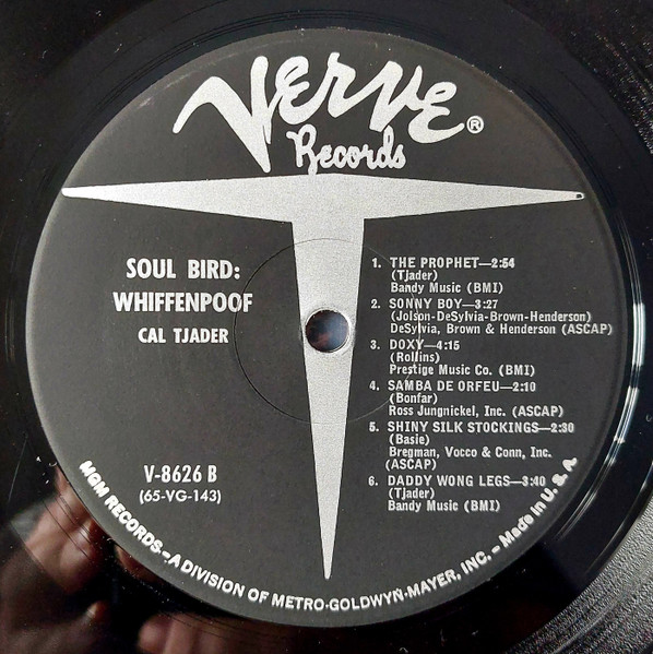 Cal Tjader - Soul Bird: Whiffenpoof (LP, Album, Mono) (Very Good Plus (VG+)) - Image 4
