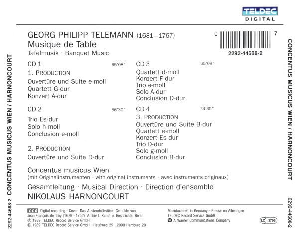 Georg Philipp Telemann - Concentus Musicus Wien, Nikolaus Harnoncourt-3