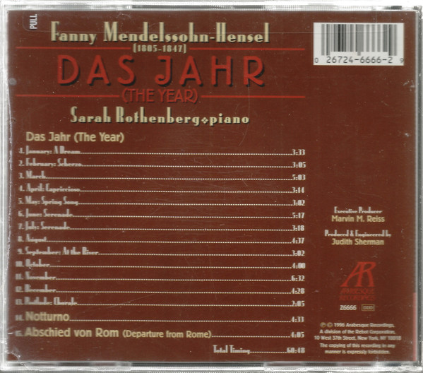 Fanny Mendelssohn Hensel - Sarah Rothenberg-1