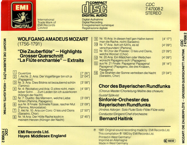 Wolfgang Amadeus Mozart, Chor Des Bayerischen Rundfunks, Symphonie-Orchester Des Bayerischen Rundfunks, Bernard Haitink-1
