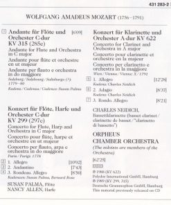 Wolfgang Amadeus Mozart - Susan Palma • Nancy Allen (2) • Charles Neidich • Orpheus Chamber Orchestra-3